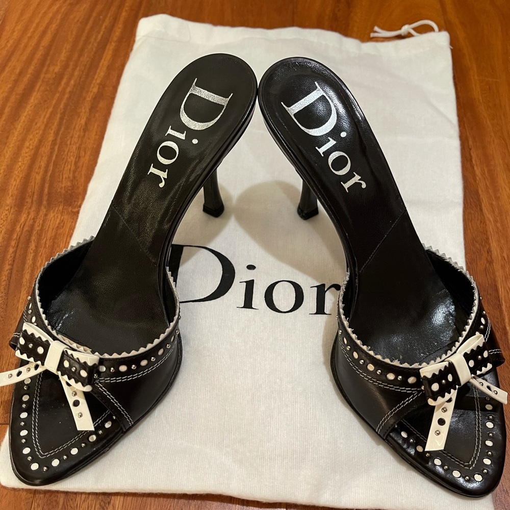Authentic Dior Slip on Mules size 37